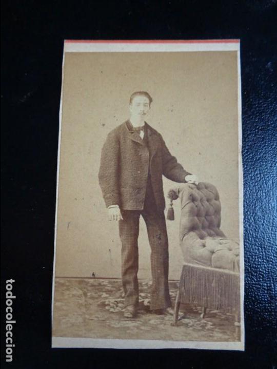 Fotografia antica: FOTO  DE VISITA DE EDUARDO CABREJAS Y ROMAGOSA -- FOTOGRAFIA FRANCO HISPANO AMERICANA -- SOBRE 1870