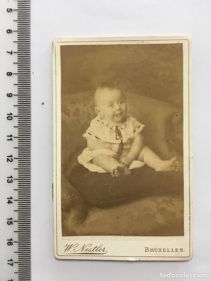 Antique Photography: TARJETA ESTABL. FOTOG. W. NESTLER. BRUXELLES. H. 1900?