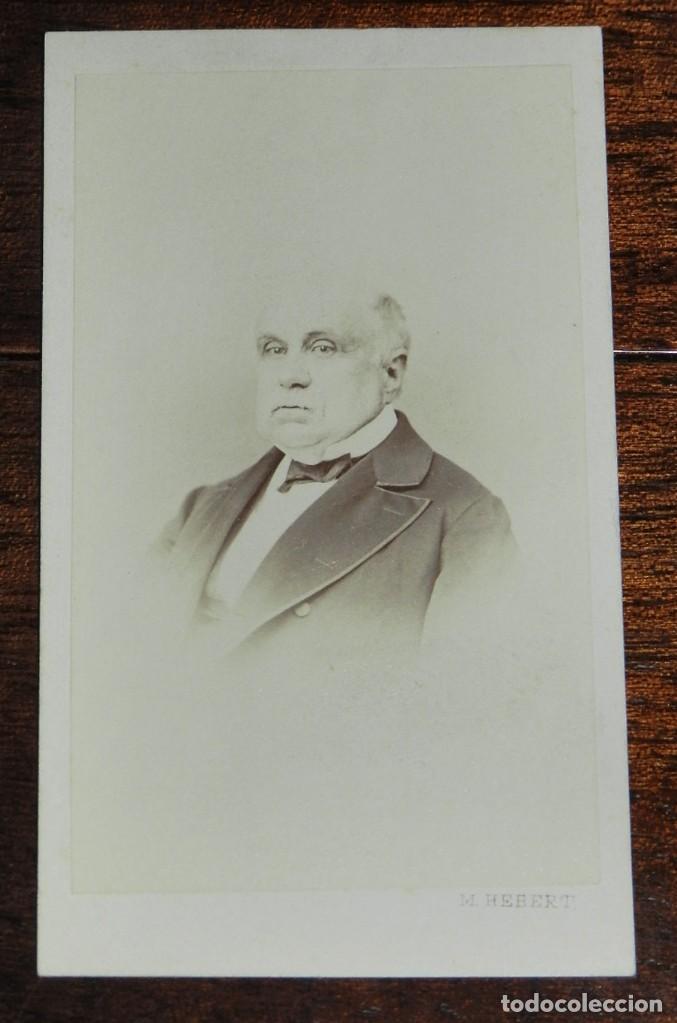 Antique Photography: FOTOGRAFIA CDV DE CABALLERO BUSTO, FOTOGRAFO M. DE HEBERT, RETRATISTA DE LA REAL CAMARA DE  DE SS. M