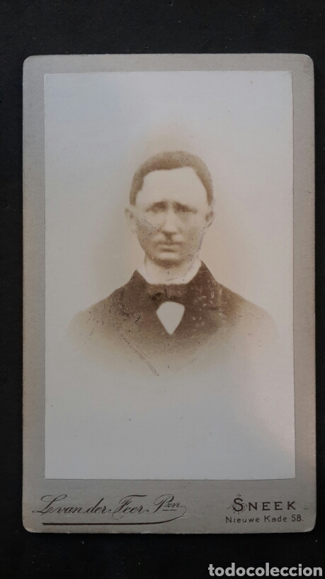 Fotograf&iacute;a antigua: Fotograf&iacute;a tama&ntilde;o tarjeta de visita. Sneek. L.Vander Feer