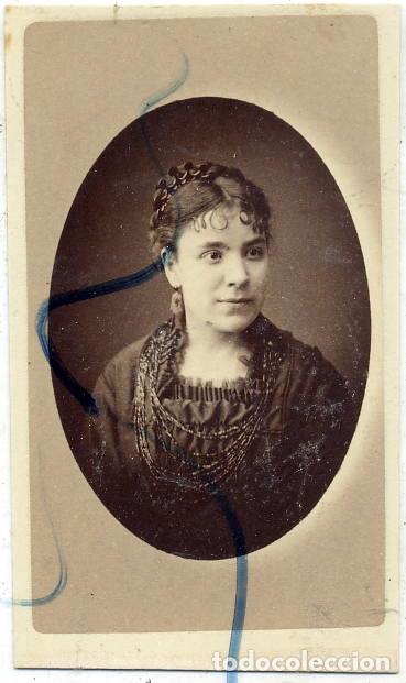 Fotograf&iacute;a antigua: FOTO NAPOLEON-BARCELONA RETRATO SE&Ntilde;ORA  CON REVERSO BELLO