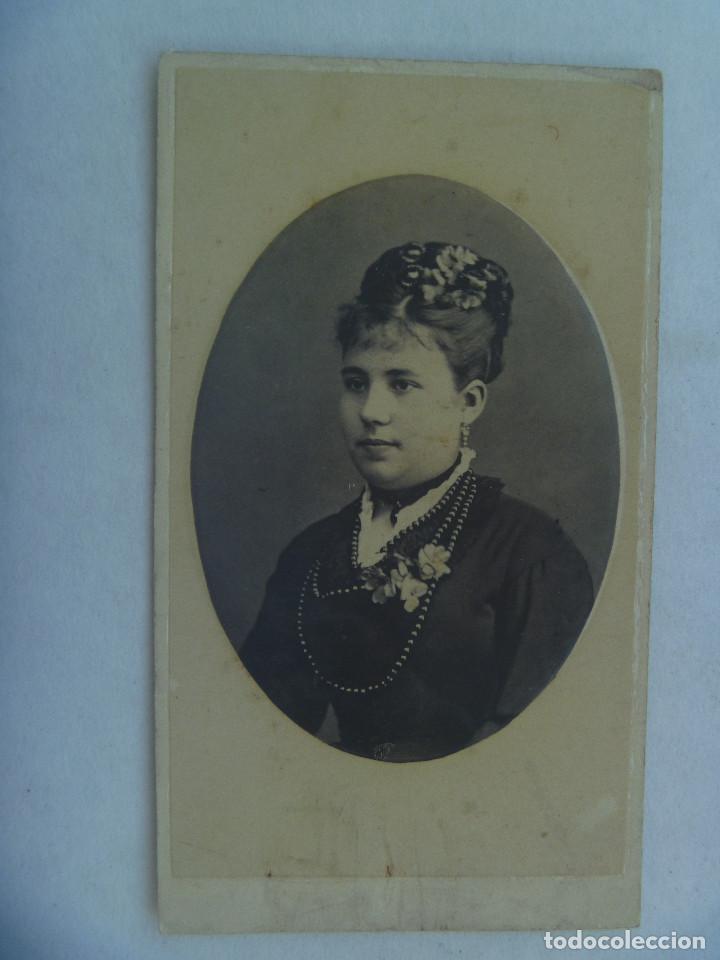 Fotograf&iacute;a antigua: CDV DE SE&Ntilde;ORA ESPA&Ntilde;OLA DEL SIGLO XIX.