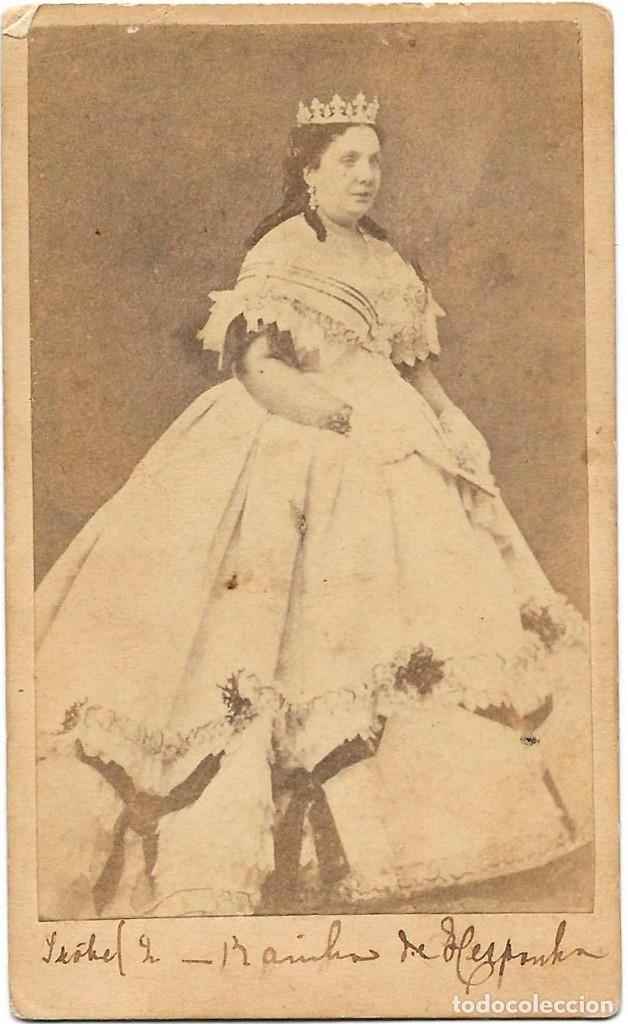 Fotografía antigua: Reina Isabel II retrato carte visite CDV Laurent. Comercializado por Antonio da Fonseca de Lisboa - Foto 1 - 158302630
