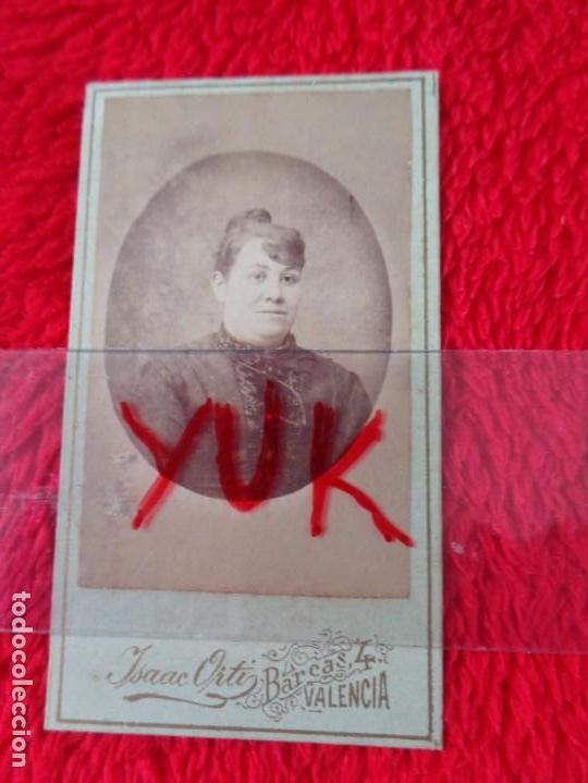 Photographie ancienne: 1880'S FOTOGRAF&Iacute;A ANTIGUA ALBUMINA CDV - 4X8 CM - FOT&Oacute;GRAFO ISAAC ORTI (VALENCIA) -MUY BUEN ESTADO