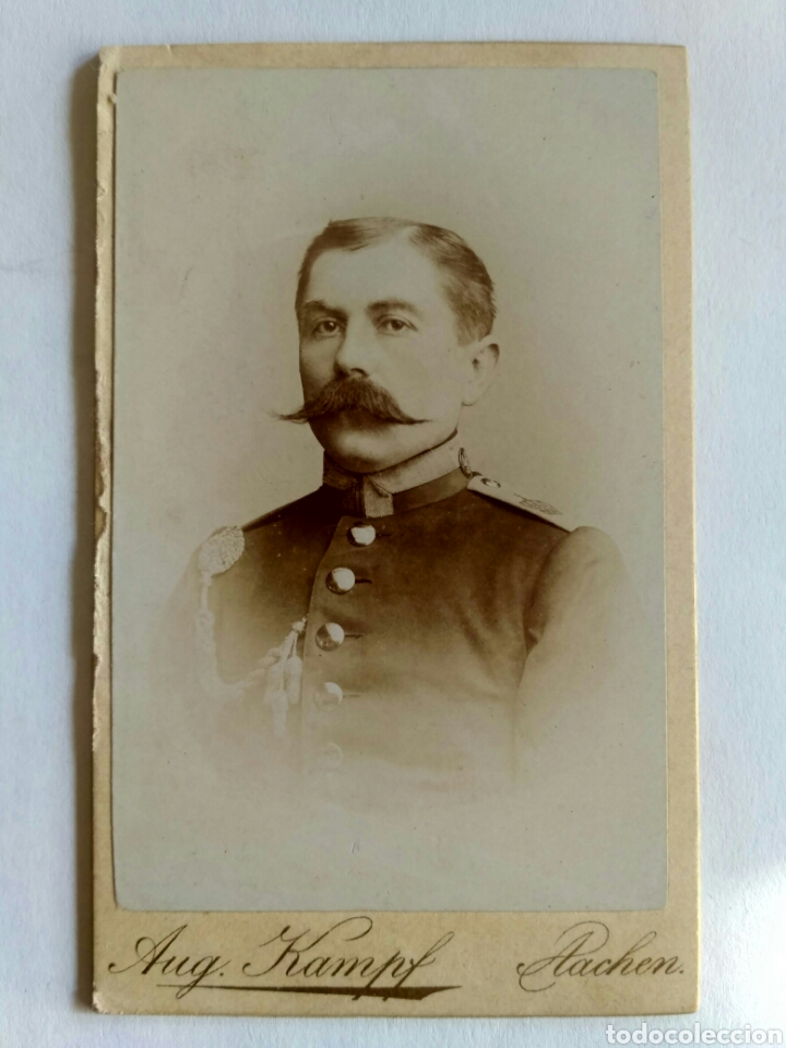 Photographie ancienne: Fotograf&iacute;a, carta de visita. Aug. Kampf. Achen, Alemania, ff. s. XIX