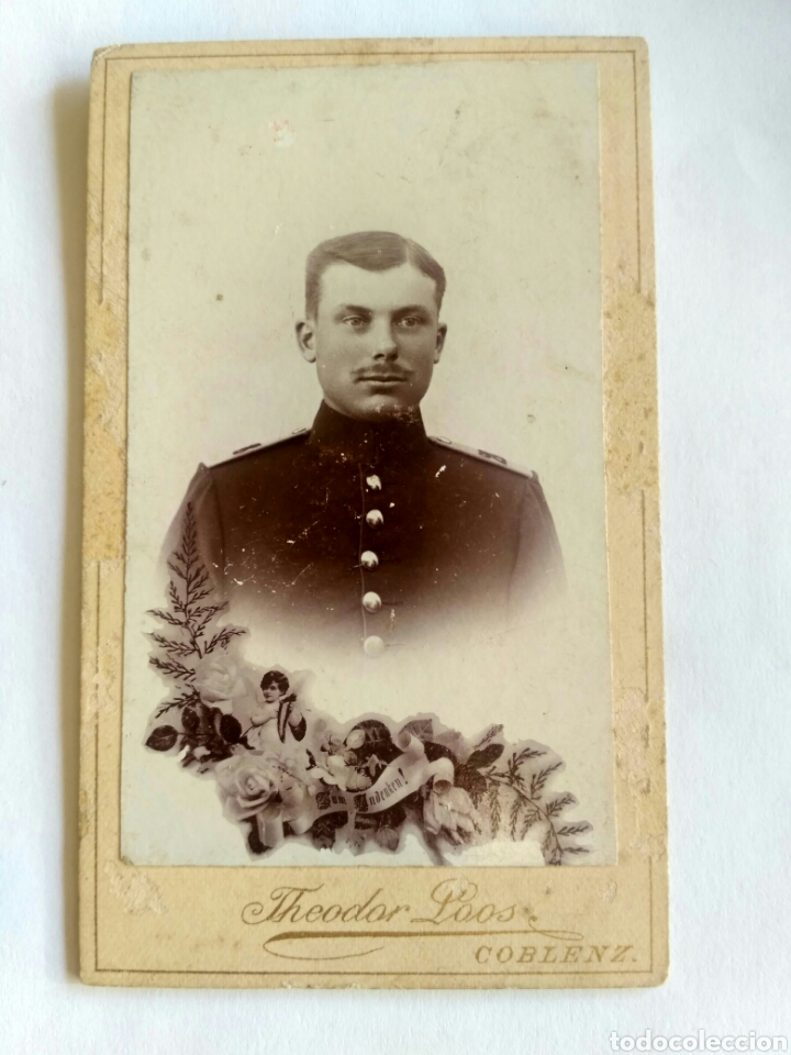 Fotograf&iacute;a antigua: Fotograf&iacute;a, carta de visita. Theodor Loos. Coblenz, Alemania, ff. s. XIX.