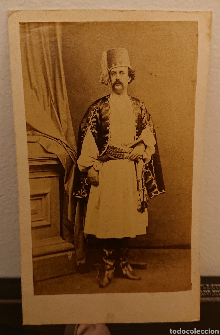 Antique Photography: Fotograf&iacute;a siglo XIX, jud&iacute;o, ved reverso, etnogr&agrave;fica, rara, original