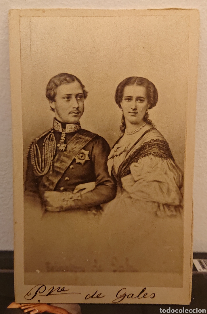 Antique Photography: Fotograf&iacute;a original, siglo XIX, pr&iacute;ncipe de gal&eacute;s, buen estado