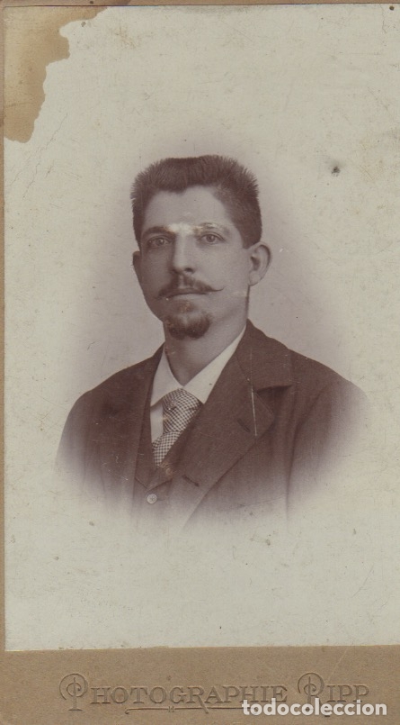 Fotograf&iacute;a antigua: fotografia carte de visite se&ntilde;or photographie ripp