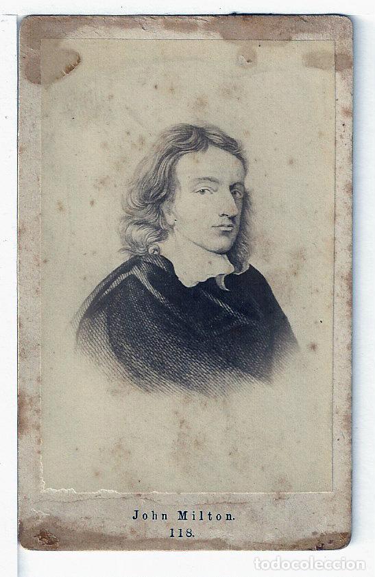 Photographie ancienne: FOTOGRAFIA TARJETA CARTA DE VISITA FOTO JHON MILTON PARAISO PERDIDO TV2618