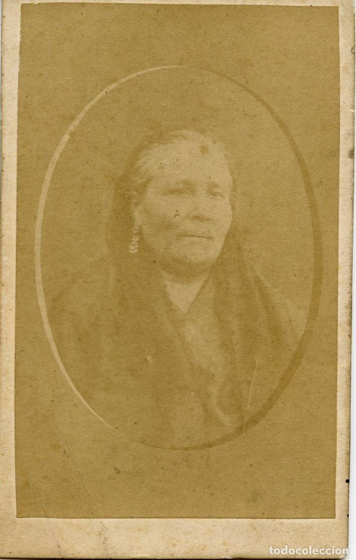 Photographie ancienne: Carta de visita. Mujer mayor