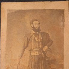 Fotografía antigua: RETRATO DE ZUAVO. EJÉRCITO FRANCES. FOTOGRAFÍA EN FORMATO CDV (CARTE DE VISITE). 1860 - 1870 H.. Lote 203296845