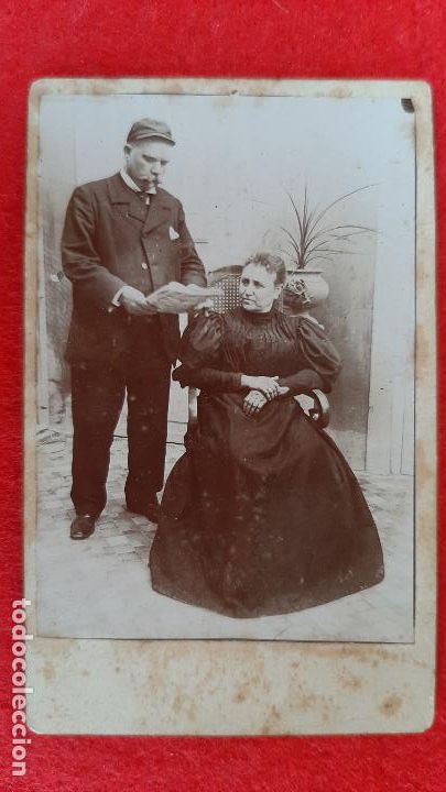 Fotograf&iacute;a antigua: FOTOGRAFIA TARJETA CARTA DE VISITA FOTO ALBUMINA ESPA&Ntilde;OLES ORIGINAL ,TV2725