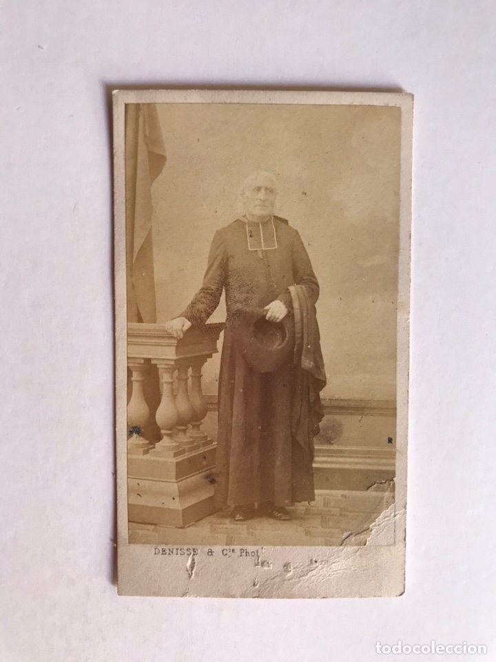 Alte Fotografie: CARTE DE VISITE. El Abad Rigagmon (fin Siglo XIX) Foto Denisse & Cia. Bordeaux, Francia