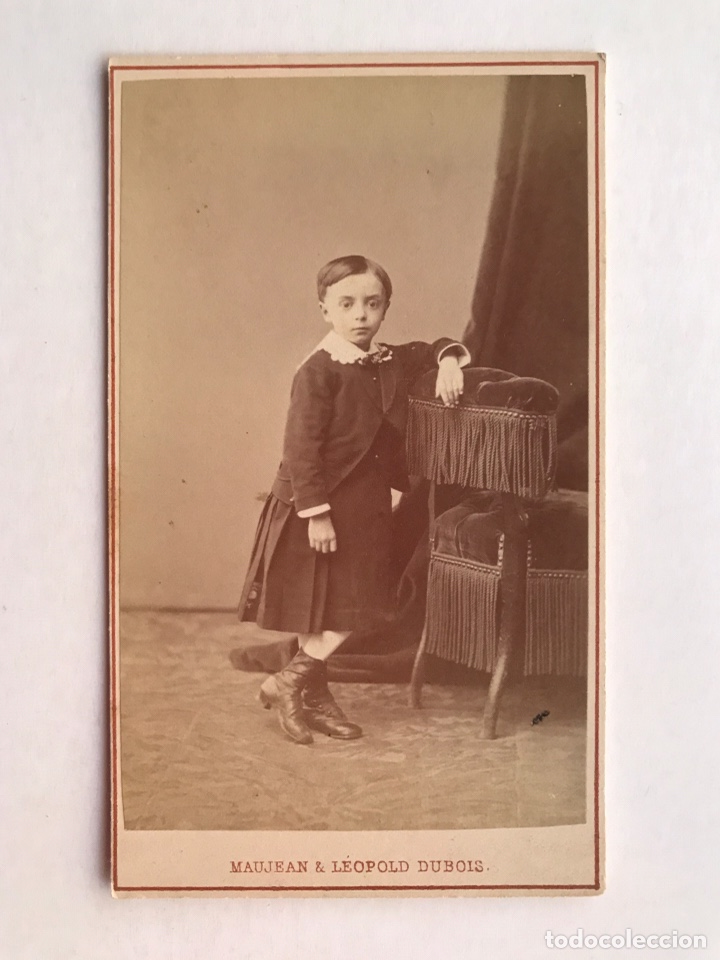 Fotograf&iacute;a antigua: CARTE DE VISITE. Ni&ntilde;a Joven (fin Siglo XIX) Foto. Maujean & Leopold Dubois. PARIS