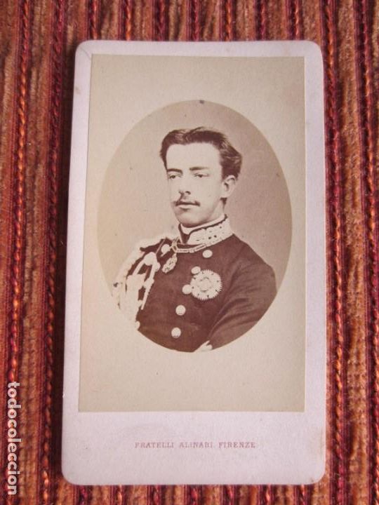 Antique Photography: 1870c-FOTOGRAF&Iacute;A ORIGINAL CDV. REY ESPA&Ntilde;A AMADEO I.