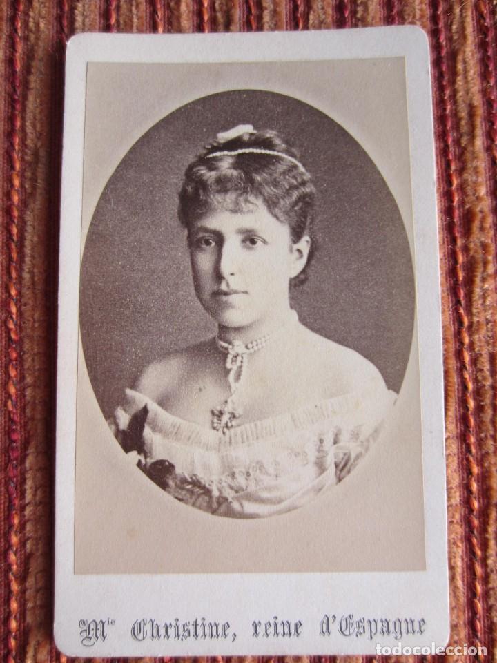 Antique Photography: 1870c-FOTOGRAF&Iacute;A ORIGINAL CDV. REINA MAR&Iacute;A CRISTINA. ESPOSA DEL REY DE ESPA&Ntilde;A ALFONSO XII.