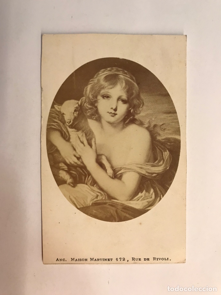 Fotograf&iacute;a antigua: FOTOGRAF&Iacute;A CDV, No 138 L'INNOCENCE Jean-Baptiste Greuze. (Fin Siglo XIX)