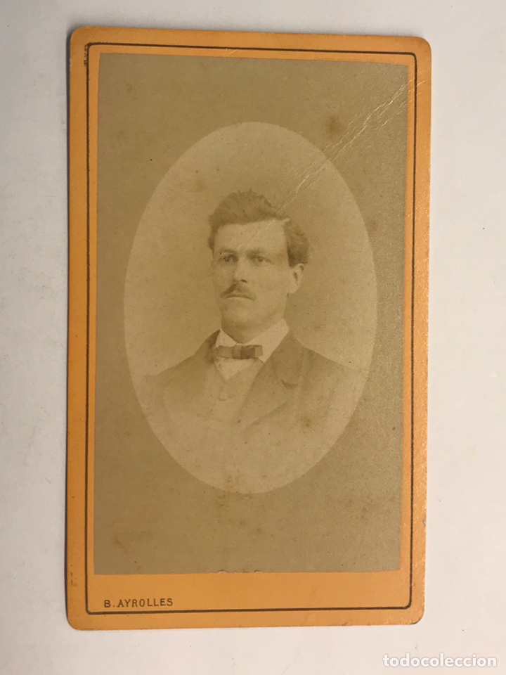 Fotograf&iacute;a antigua: CDV. Carte de Visite, Retrato de un Joven fotografo B. Ayrolles, DOLE-JURA. Francia, (fin Siglo XIX)
