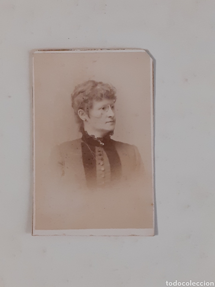 Antique Photography: Carte de visite. Fot&oacute;grafo Henri Rebmann. Chaux de Fonds. Finales s. XIX.