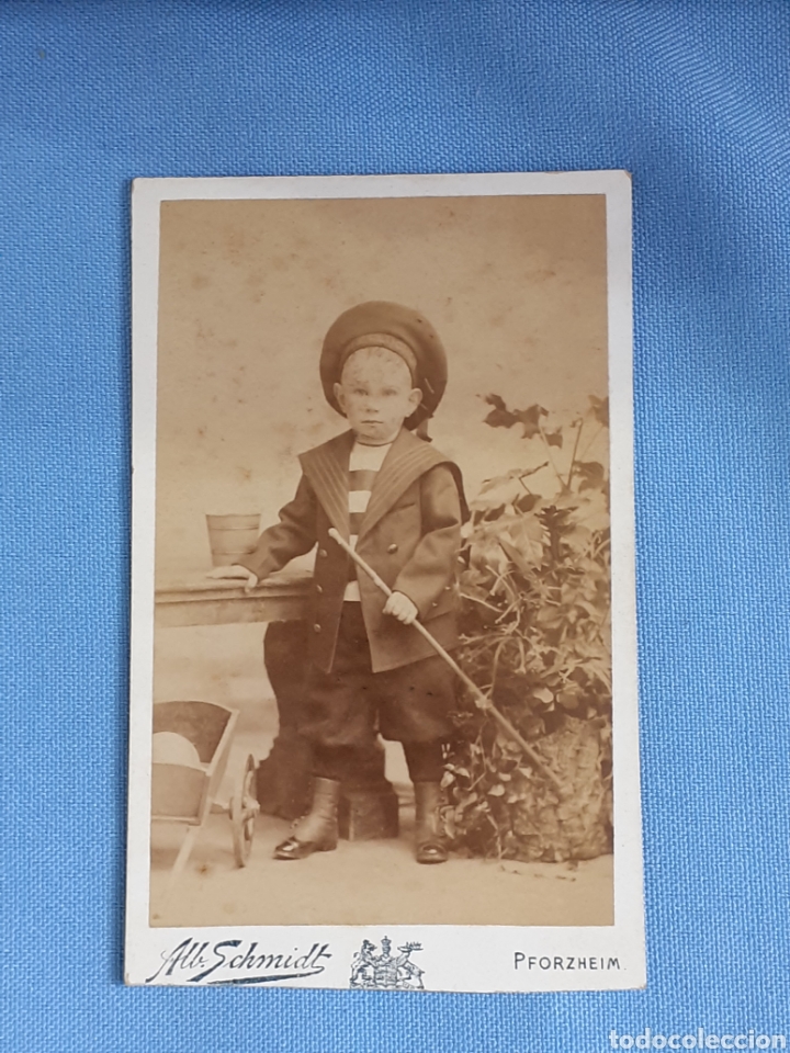 Antique Photography: Carte de visite. Fot&oacute;grafo Albert Schmidt. 1894.