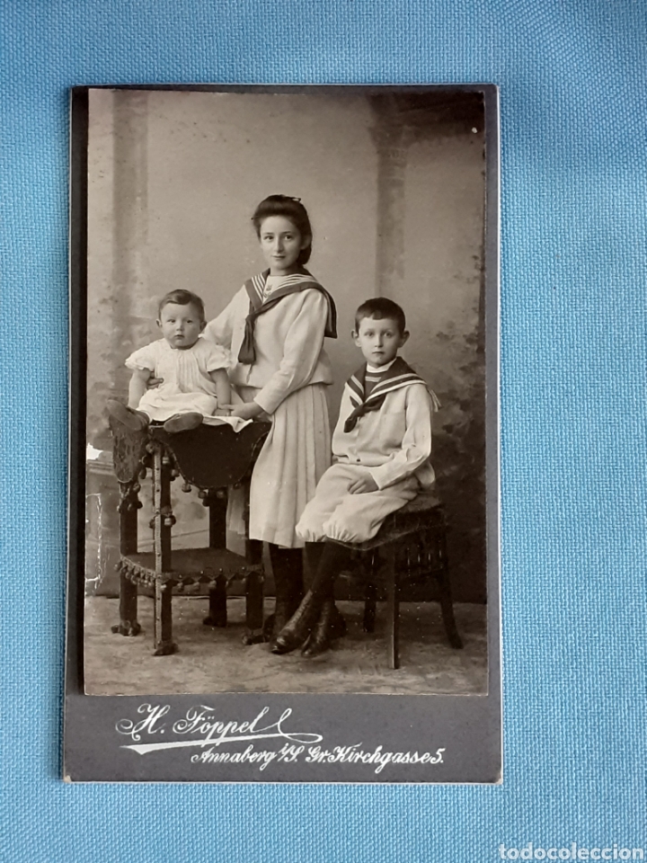 Antique Photography: Carte de visite. Fot&oacute;grafo H. Foppel. Finales s. XIX.