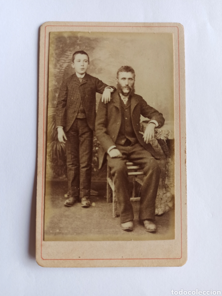 Fotografia antiga: Fotograf&iacute;a antigua, carta visita, CDV, Arsenio Borges, R&iacute;o de Janeiro. Brasil, s. XIX.