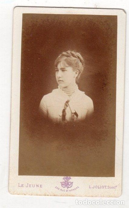 Antique Photography: FOTOGRAFIA CARTE DE VISITE. LE JEUNE L. JOLIOT SUC. PARIS