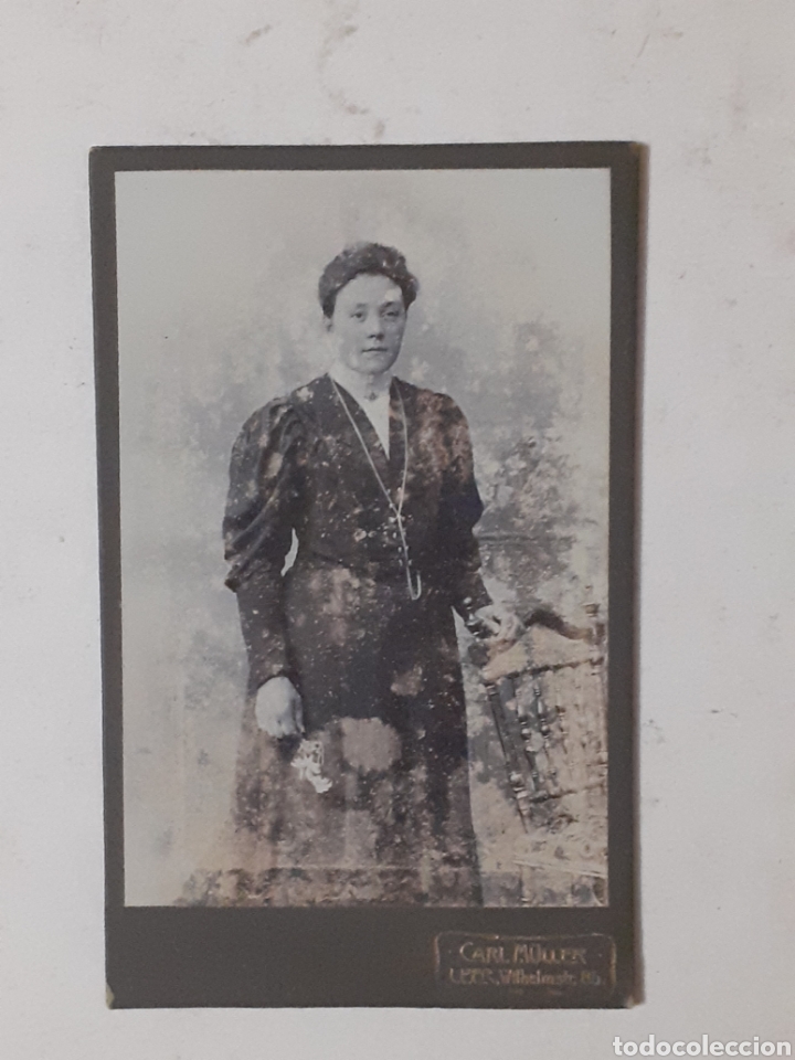 Antique Photography: Carte de visite. Siglo XIX. Alemania. Carl Muller Fot&oacute;grafo.