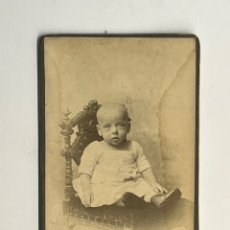 Fotografía antigua: CDV FOTOGRAFÍA H. HANSEN, ODENSE DINAMARCA, NIÑA DANESA (A.1909)