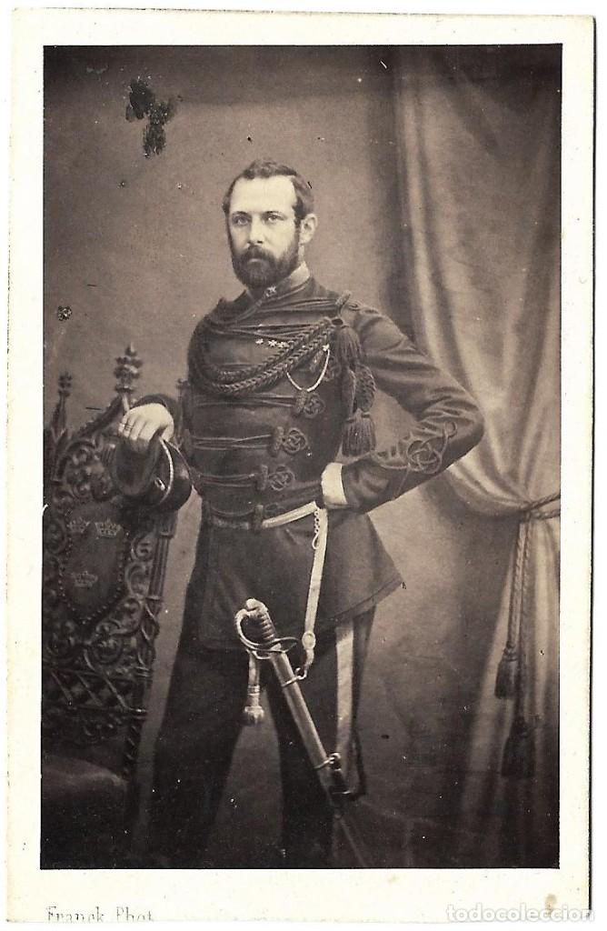 Fotograf&iacute;a antigua: 1860'S RETRATO CDV CARTE VISITE REY CARLOS XV SUECIA. FOT&Oacute;GRAFO FRANK PAR&Iacute;S