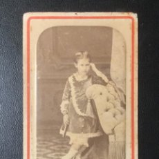 Fotografía antigua: SANTANDER , CDV . CARTE DE VISITE , 1880 , FOTÓGRAFO LEANDRO .. Lote 301057818