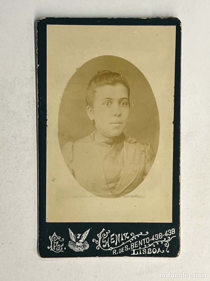 Photographie ancienne: CDV. Photographia CHENIX? LISBOA. Retrato Mujer joven (h.1870?)