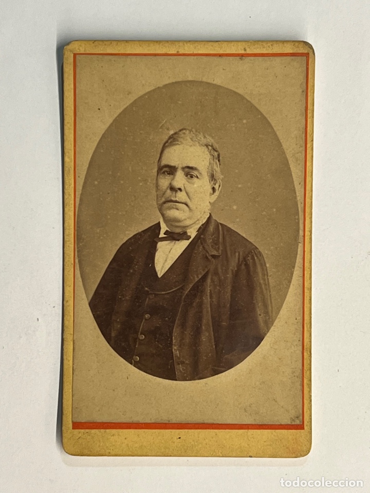 Fotograf&iacute;a antigua: CDV. Fotograf&iacute;a Carte de Visite. Retrato de un Burgues. Fot&oacute;grafo Capmany. MATARO