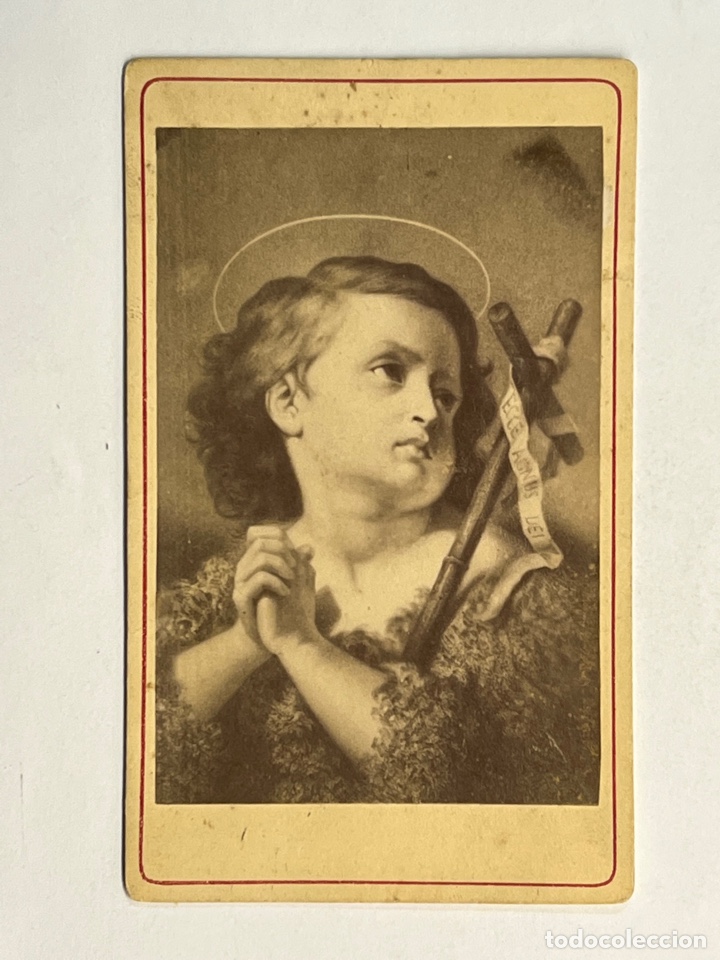 Photographie ancienne: CDV Carte de Visite. Fotograf&iacute;a de San Juanito (fin siglo XIX) Med&iacute;das: 6 x 10,5 cm aproximadamente