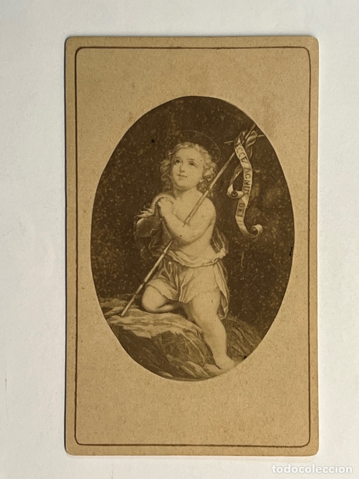 Photographie ancienne: CDV Carte de Visite. Fotograf&iacute;a de San Juanito (fin siglo XIX) Med&iacute;das: 6 x 10,5 cm aproximadamente