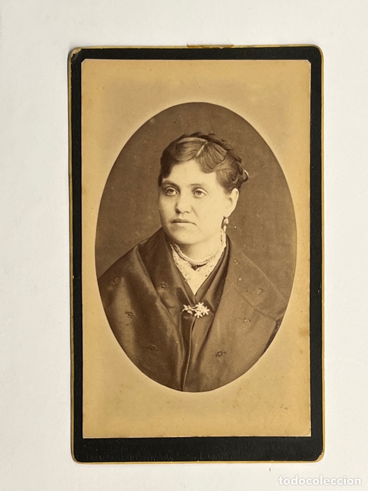 Photographie ancienne: CDV An&oacute;nimo. Carte de Visite. Fotograf&iacute;a .. Burguesia Catalana (fin siglo XIX)
