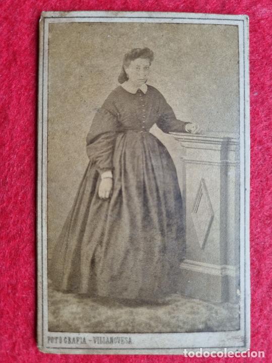 Photographie ancienne: FOTOGRAFIA TARJETA CARTA DE VISITA FOTO M ROIG VILLANUEVA Y GELTRU ORIGINAL TV2774