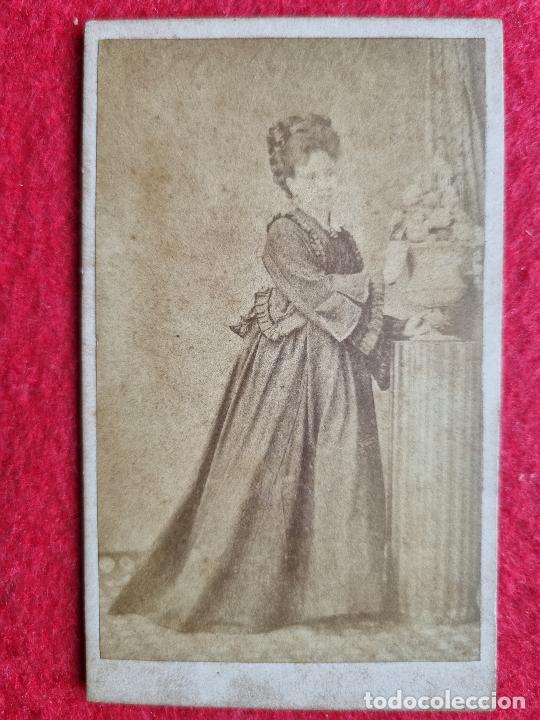 Photographie ancienne: FOTOGRAFIA TARJETA CARTA DE VISITA FOTO M ROIG VILLANUEVA Y GELTRU ORIGINAL TV2776