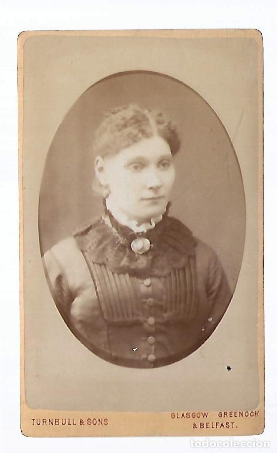 Fotograf&iacute;a antigua: E15-FOTOGRAF&Iacute;A CARTA DE VISITA - UNA DAMA - FOTO - SONSGLASGOW- - DE 1.880