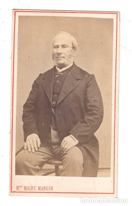 Photographie ancienne: CARTE DE VISITE PHOTOGRAPHIE MAIRE MENGIN. FRANCIA