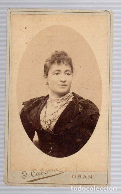 Photographie ancienne: CARTE DE VISITE PHOTOGRAPHIE J. CABESSA. ORAN FRANCIA