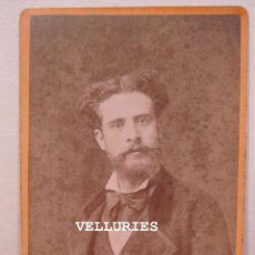 Fotografía antigua: RETRATO CABALLERO. CV. FOTOGRAFO FAFOURNOUX & GANTIER. LYON. HACIA 1890. 10,5 X 6 CM