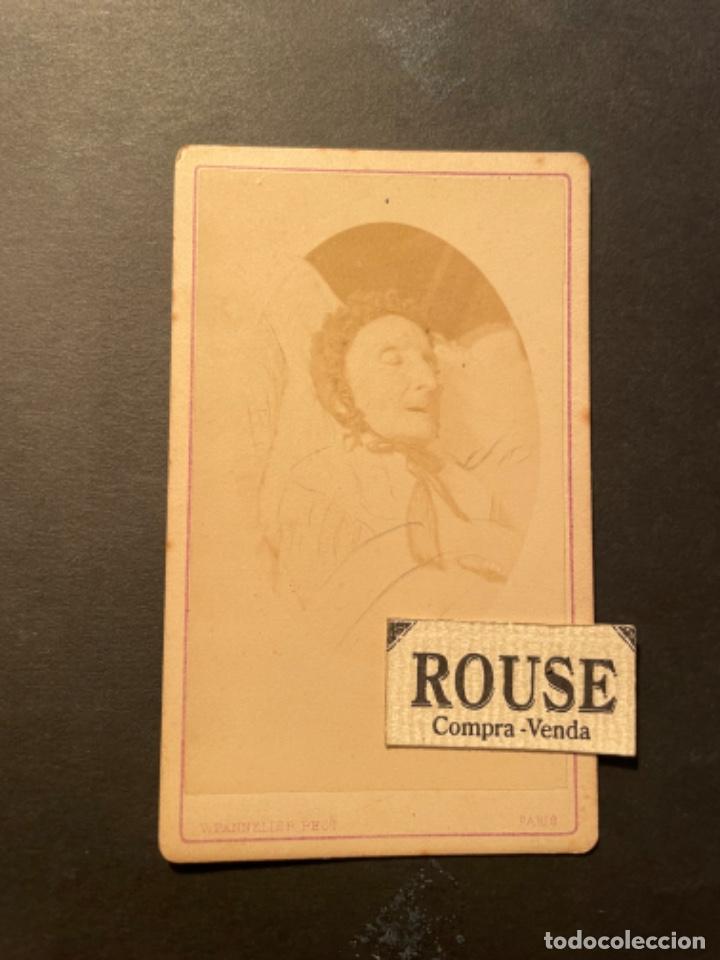 Fotografia antiga: ANTIGUA CARTE DE VISITE - POST MORTEM - S. XIX VICTOR PANNELIER PHOTOGRAPHIE DE PAISANCE - PARIS