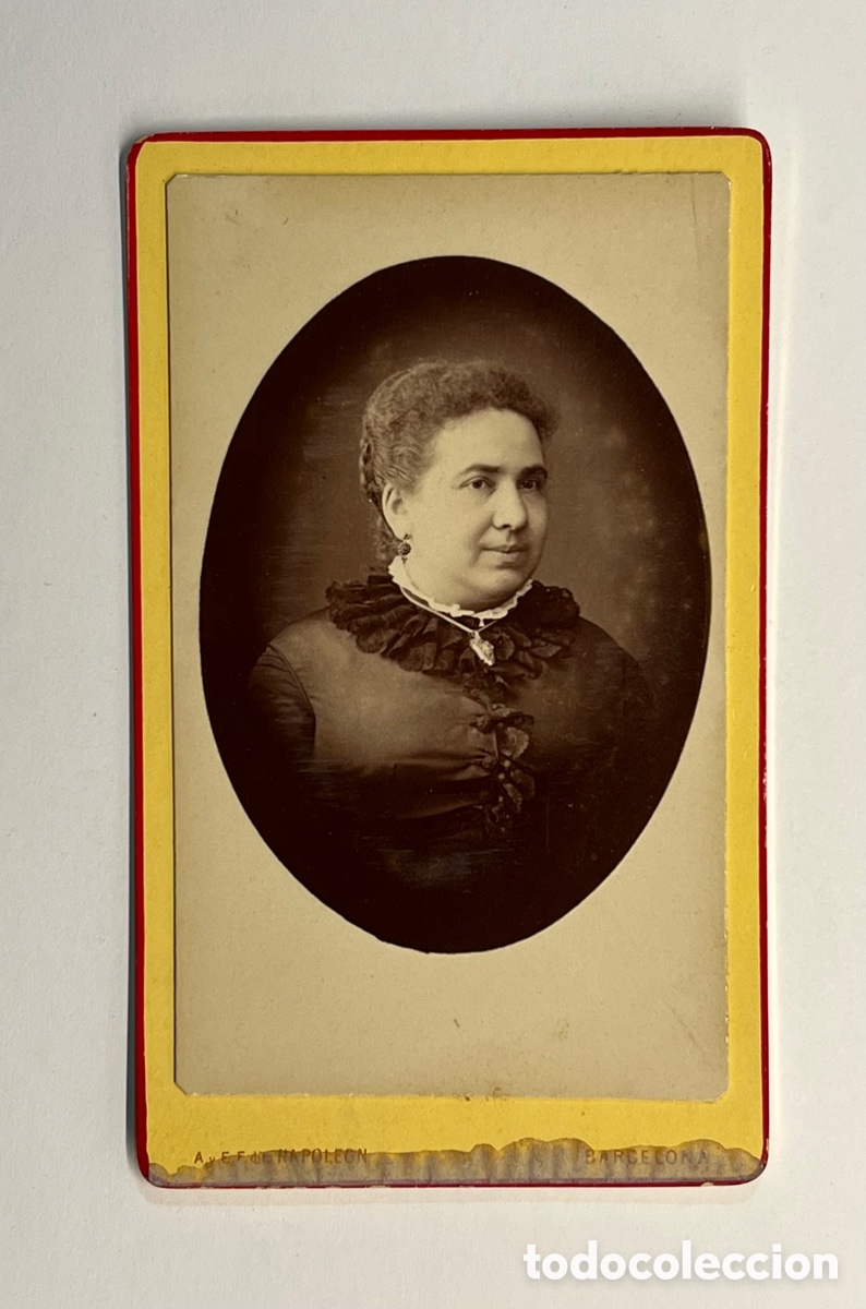 Fotografia antica: CDV Carte de visite NAPOLEON L&aacute; Burguesia Catalana del Paseo de Gracia (fin siglo XIX)