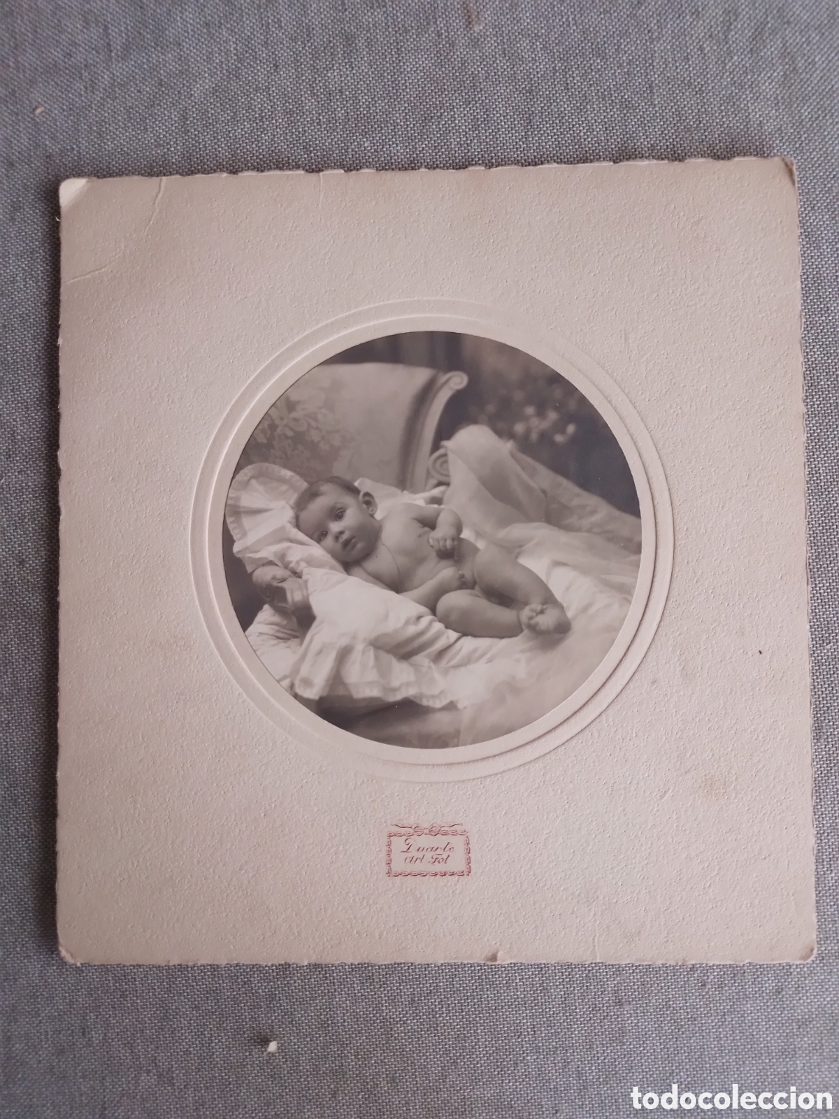 Fotograf&iacute;a antigua: Fotograf&iacute;a. Carte de visite. Duarte fot&oacute;grafo. 19 x 18 cm. Finales siglo XIX.