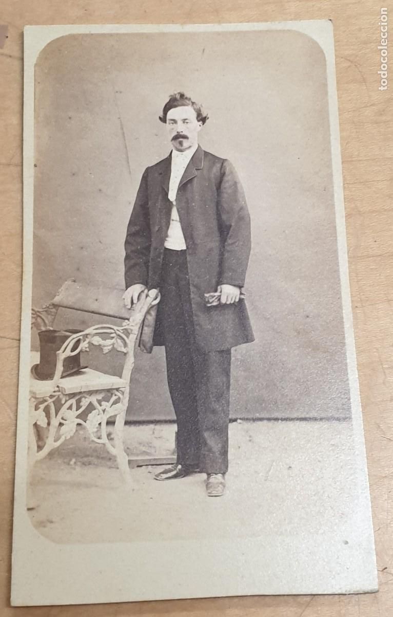 Photographie ancienne: FOTOGRAF&Iacute;A CABALLERO 10,5X6 CM. SIN PIE DE FOT&Oacute;GRAFO