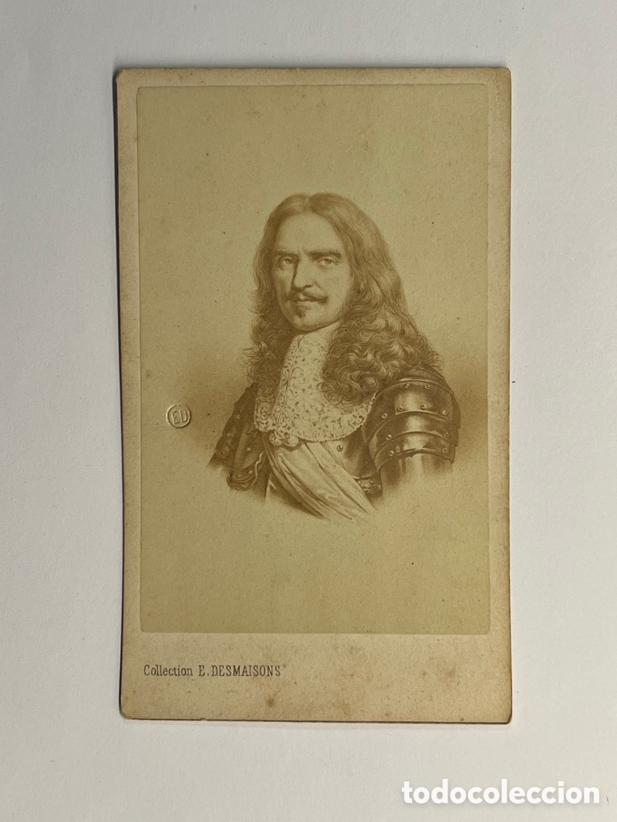 Fotograf&iacute;a antigua: CROMO CDV. Enrique de la Tour d'Auvergne-Bouillon, noble y militar franc&eacute;s