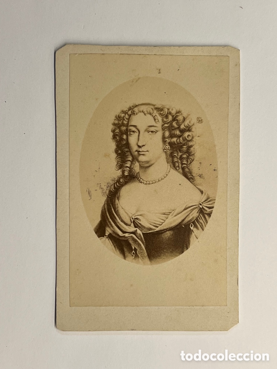 Fotograf&iacute;a antigua: CROMO CDV. MARION DELORME, Cortesana francesa. Musa de V&iacute;ctor Hugo (h.1870?)