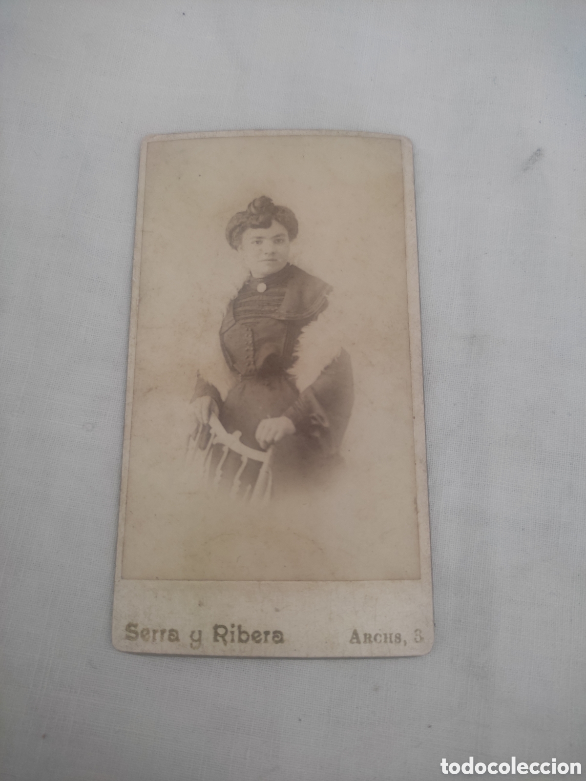 Alte Fotografie: Cartel de visite Serra y ribera